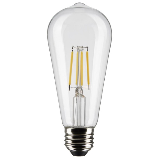 [S21362 ] Satco 5 Watt ST19 LED; Clear; Medium base; 90 CRI; 4000K; 120 Volt