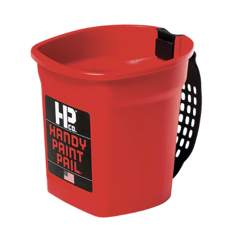 [2500-CT] HANDY Paint Pail 32 OZ With Brush Holder