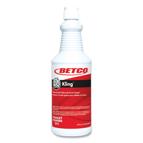 [07512-00 - KLING32] Kling Mint Toilet Bowl Cleaner 32 Floz High Acid Rtu 9% Hydrochloric Acid 12/Case