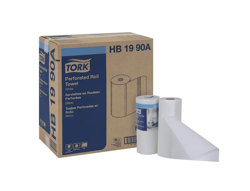 [HB1990A] Household Roll Paper Towel 2ply White Standard Roll Perforated 84 Sheets/Roll 30 Rolls/Case 2520 Sheets/Case