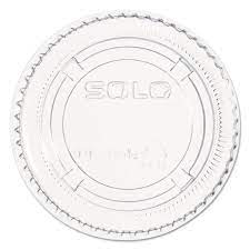 [PL200N] Solo® Lid Flat Medium (Med) 2.6x0.3 In Pet Clear Round For 2 Oz Souffle & Portion Cup 2500/Case