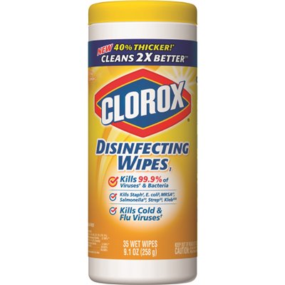 [880166 - 4460001594] Clorox 35-Count Crisp Lemon Disinfecting Wipes