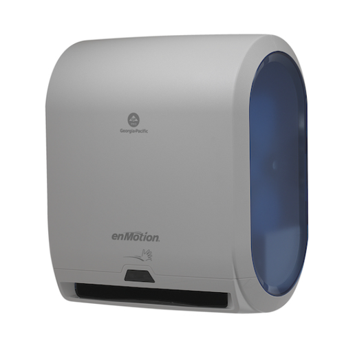 [59460A] Georgia-Pacific enMotion Paper Towel Dispenser 9.5X14.7X17.3 IN Wall Mount Gray 1-Roll Touchless 10IN Roll 1/Case