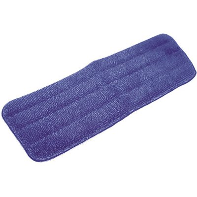 [311392334 - MPRB318] 18 in. Blue Microfiber Flat Mop Pad (3-Pack)