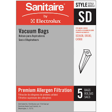 [63262B - G0589312] SANITAIRE Disposable Vacuum Bag, SD, PK5