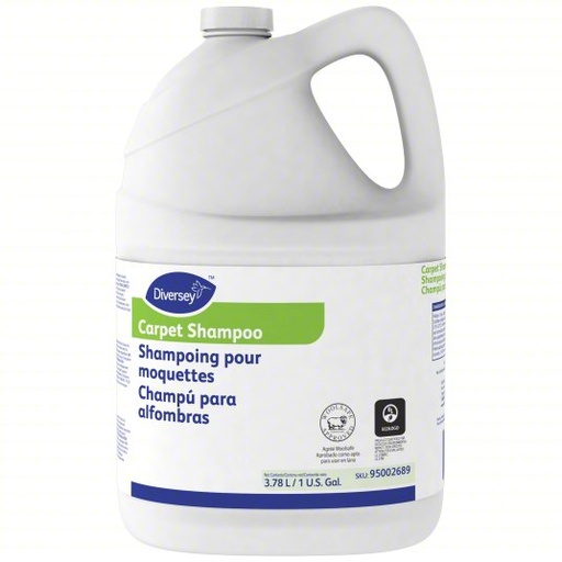 [95002689] DIVERSEY Carpet Shampoo: Jug, 1 gal, Liquid, Fruity