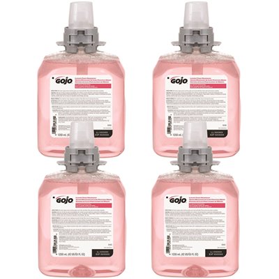 [5161-04 - 313493111] GoJo FMX-12 Luxury Foam Handwash, Cranberry Scent, EcoLogo Certified, 1250 mL Refill for FMX-12 Dispenser (Pack of 4)