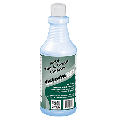 [l01232] Victoria Bay Acid Tile & Grout Cleaner 32 FLOZ 12/Case