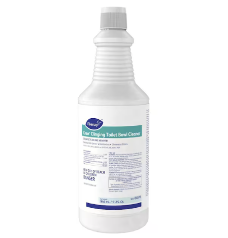 [04578 - G3747956] DIVERSEY Crew Clinging Toilet Bowl Cleaner, 32 oz., Floral, Green