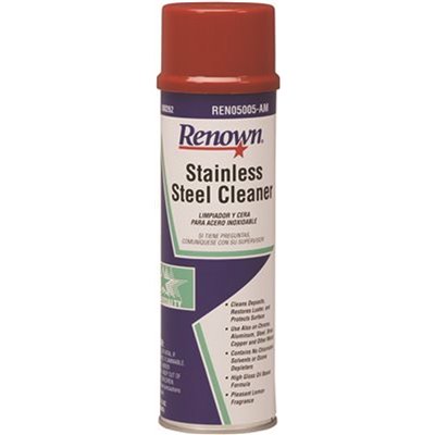 [REN042 - REN05005 - 880262] Renown 15 oz. Oil Based Aerosol Stainless Steel Cleaner (12 Per Case)
