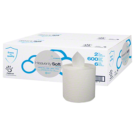 [410079] Heavenly Soft Roll Paper Towel 450 FT Centerpull 600 Sheets/Roll 6 Rolls/Case 3600 Sheets/Case
