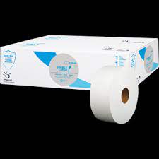 [410049 - 410049TISSUE] Sofidel America  Toilet Paper & Tissue Roll 1PLY White Embossed 8.98IN Roll 3.31IN Core Diameter 12 Rolls/Case