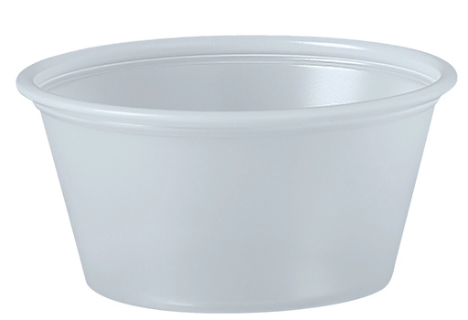[P200N] Dart P200N 2 oz Translucent PS Portion Container (Case of 2500)