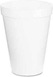 [12J16] Disposable Cold/Hot Cup 12 oz. White, Foam, Pk1000