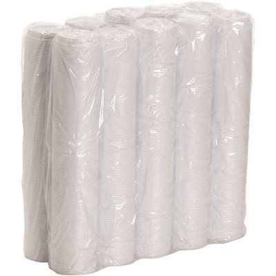 [D9542] DIXIE Dome Plastic Hot Cup Lids, Large, White, (1,000 Lids per Case)