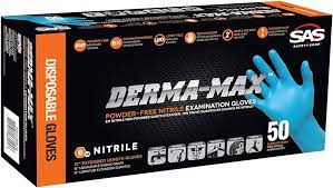 [6609-40] Derma-Max Powder - Free Exam Grade Nitrile - 8 mil - XL