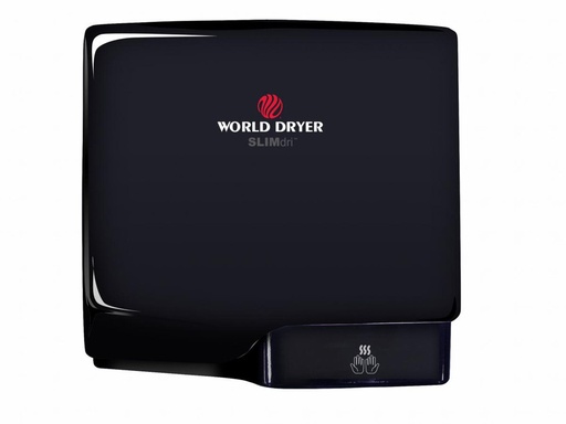 [L-162A] WORLD DRYER SLIMdri L-162A 120-277V Hand Dryer Black Aluminum