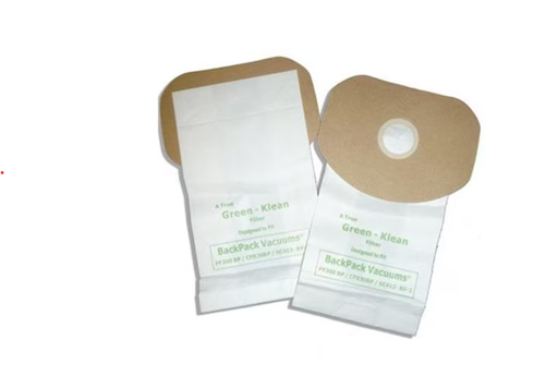[GK-300BP - G804134335] Green Klean GK-300BP CleanMax CMBP 6 Backpack Replacement Vacuum Bags - 10 per Case - Case of 10