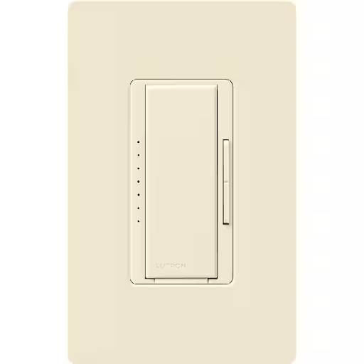 [MACL-153M-AL] Lutron Maestro LED+ Dimmer Switch for Dimmable LED Bulbs, 150W/Single-Pole or Multi-Location, Almond