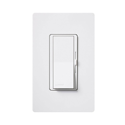 [DVCL-153PH-WH] Lutron Diva LED+ Dimmer Switch for Dimmable LED and Incandescent Bulbs, 150-Watt/Single-Pole or 3-Way, White