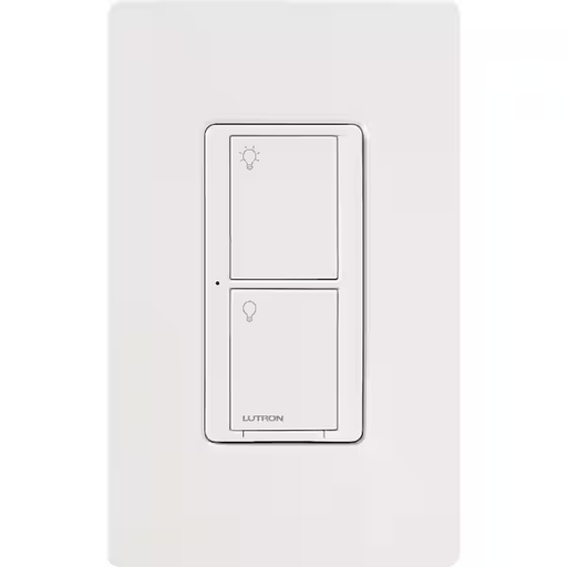 [PD-5ANS-WH-R] Lutron - Caseta Smart Switch for All Bulb Types or Fans, 5A - White