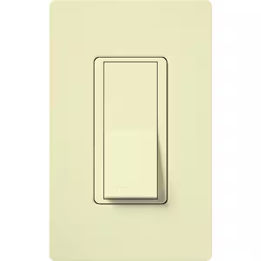 [CA-1PS-AL] Lutron Claro On/Off Switch, 15-Amp, Single-Pole, CA-1PS-AL, Almond