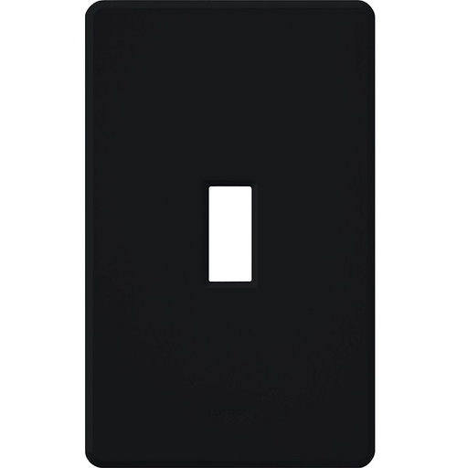 [FG-1-BL] Lutron Fassada 1 Gang Toggle Switch Cover Plate for Dimmers and Switches, Black