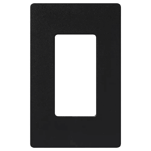 [CW-1-BL] Lutron Claro 1 Gang Wall Plate for Decorator/Rocker Switches, Gloss, Black