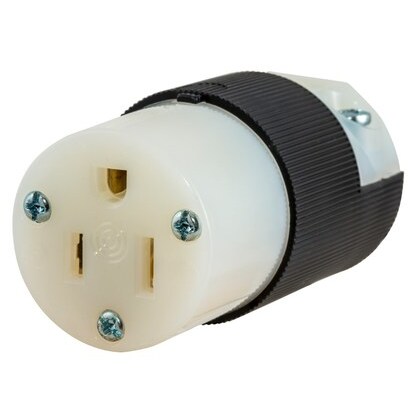 [HBL5269C] HUBBELL Straight Blade Connector, 15 Amp, 125V