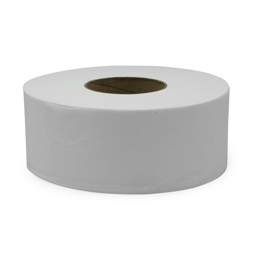 [410054 - 376016] Victoria Bay Toilet Paper & Tissue Roll 2PLY White Jumbo Jr (JRT) 12 Rolls/Case