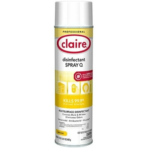 [60616 - C-1002 - G210533449] Disinfectant Spray Q - Lemon, 20oz, 12PK