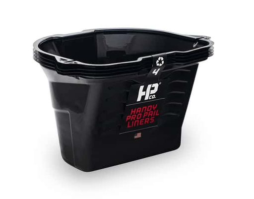 [3220-CC - G506614043] HANDY Pro Pail Liners Black 1/2 gal Paint Pail Liner 4 Cs