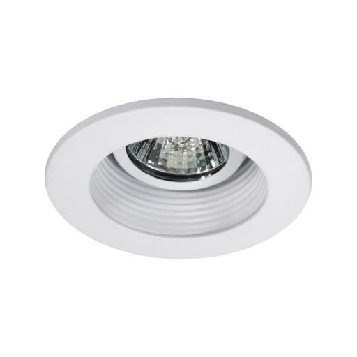 [170112 - 13002WH] Nicor Lighting 13002WH 3-Inch White Recessed Baffle Trim for MR16 Bulb