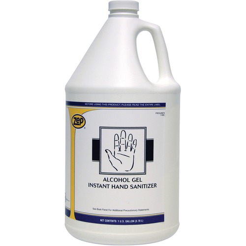 [ZPE87824] Zep Hand Sanitizer Gel - 1 gal (3.8 L) - Bottle Dispenser - Hand - Clear - Anti-irritant - 1 Each