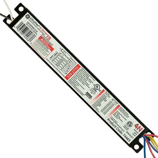 [74463] GE UltraMax 74463 (4) Lamp - F32T8 - 120-277 Volt - Instant Start - 0.88 Ballast Factor