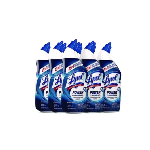 [RAC98012] Lysol Disinfectant Toilet Bowl Cleaner, Atlantic Fresh, 24 oz Bottle, 9/Carton