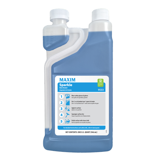 [953300-06] Maxim Sparkle Glass Cleaner Cs 6/32oz EZ Squeeze