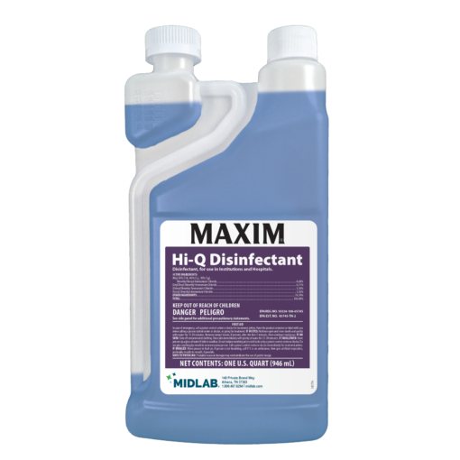 [651700-06] Maxim Hi Q Quat Disinfectant 32oz EZ Squeeze CS/6