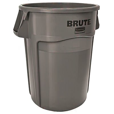 [325604977] Rubbermaid 44 Gallon Brute Gray Trash Can
