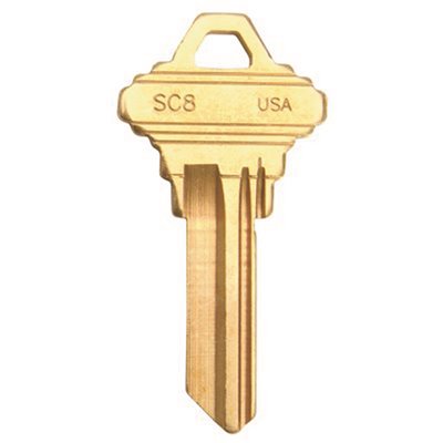 [804348] Schlage SC8 Blank Key (50-Box)