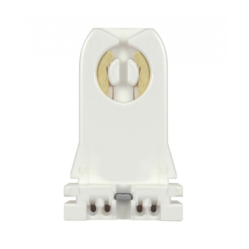 [80-2022] Satco Bi-Pin Lampholder; Tall; T8/T12 Bulbs; Turn-Type; G13 Base With Screw And Nut; Quickwire No. 18GA; 660W; 600V