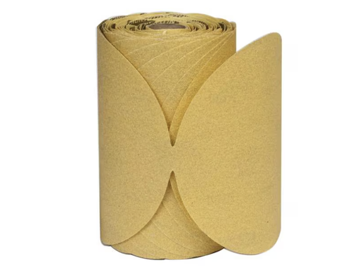 [66261183819] NORTON  6" Sanding Disc Roll 180 Fine Grit PSA Gold Reserve, (100 Discs/Roll)
