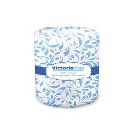 [VBTTST4314] Victoria Bay Toilet Paper & Tissue Roll 4x3.1 In 2ply Virgin Paper White 400 Sheets/Roll 96 Rolls/Case
