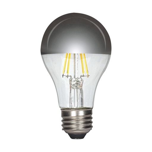 [S12421] Satco 6 Watt A19 LED; Silver Crown; Medium base; 2700K; 90 CRI; 120 Volt