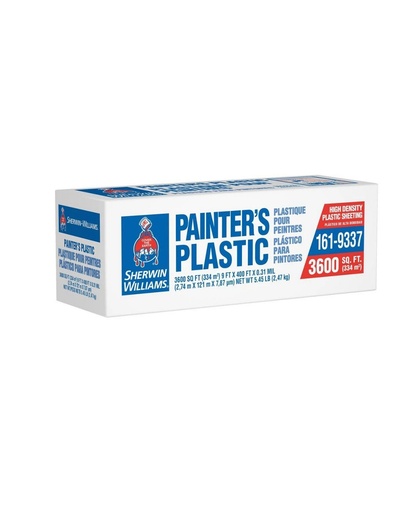 [HSSW12-400] 12 ft x 400 ft Husky .31-Mil High Density Painter's Plastic