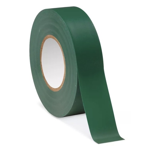 [LSE0825] TEMFLEX VINYL ELECTRICAL TAPE 165 GREEN 3/4IN X 60FT (19 MM X 18 M) 6 MIL