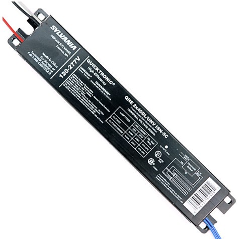 [49429] SYLVANIA Quicktronic 2 Lamp 40W CFL 120/277V Instant Start Ballast QHE 2X40DL/UNV ISN-SC