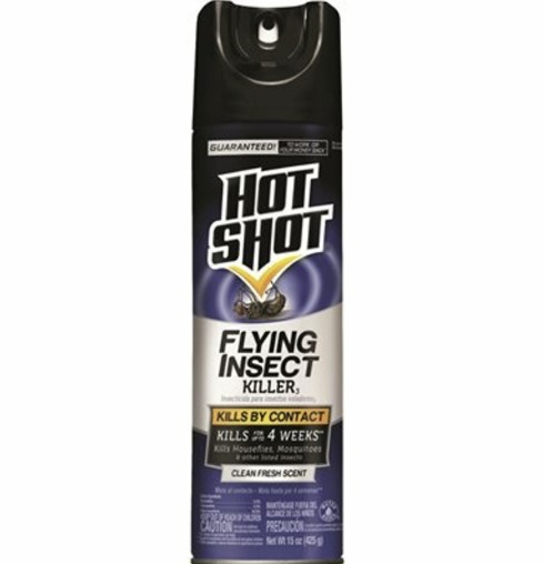 [3557100] Hot Shot 15 oz. Flying Insect Killer Aerosol Spray Clean Fresh Scent
