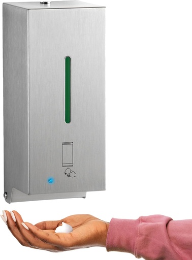 [B-2013] Bobrick B-2013 Commercial Foam Soap Dispenser, Surface-Mounted, Touch-Free, Stainless Steel - 27 Oz