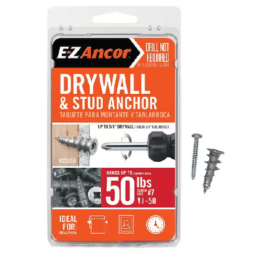 [LSH1938] E-Z Ancor Stud Solver 50 lbs. Drywall and Stud Anchors (50-Pack)